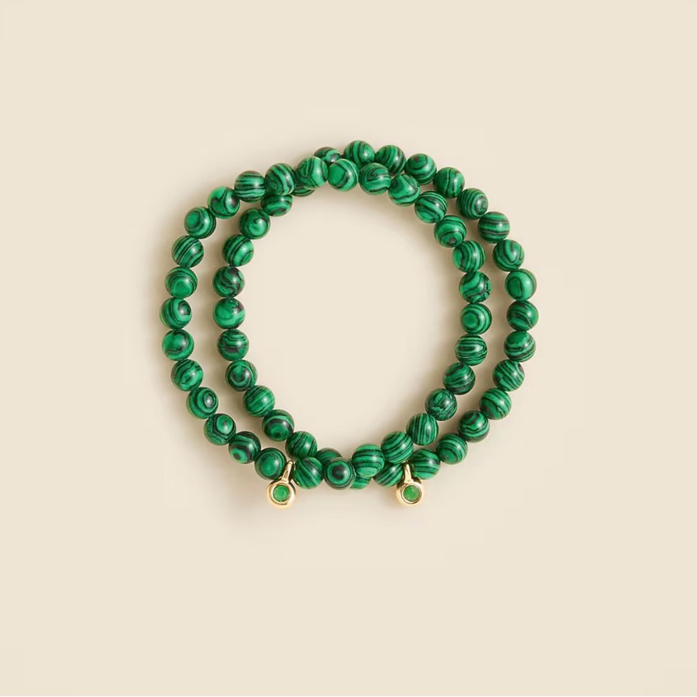 J Crew Beaded Bracelets set of two